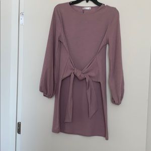 Light purple autumn winter dress - size Large